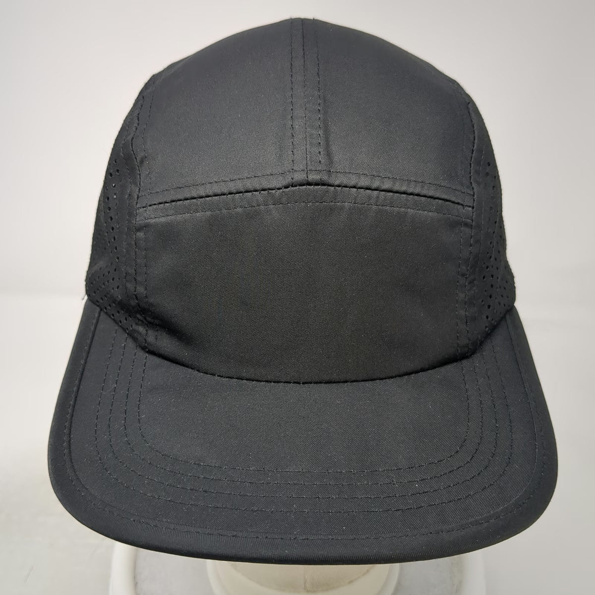 BYLT Premium 5 Panel Black One Size Mesh Performance Adjustable Strapback Hat