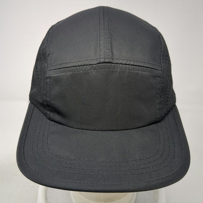 BYLT Premium 5 Panel Black One Size Mesh Performance Adjustable Strapback Hat