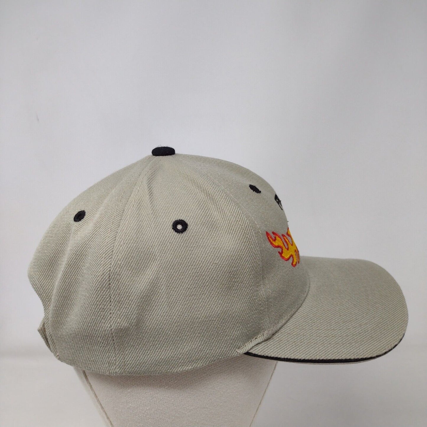 Frog's World Famous Entertainment Strapback Hat Tan OS Adjustable Embroidered