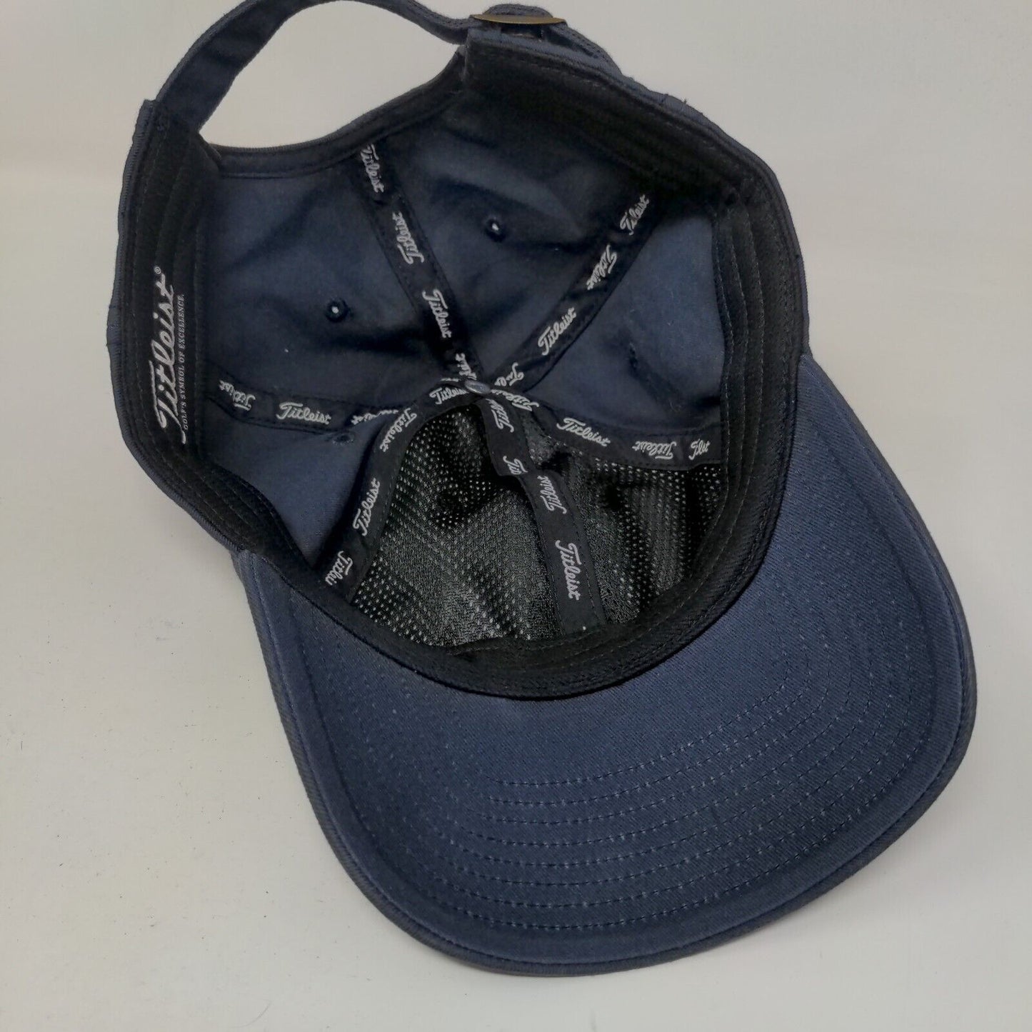 Titleist Slideback Hat Blue One Size Adjustable 6 Panel Vent Holes