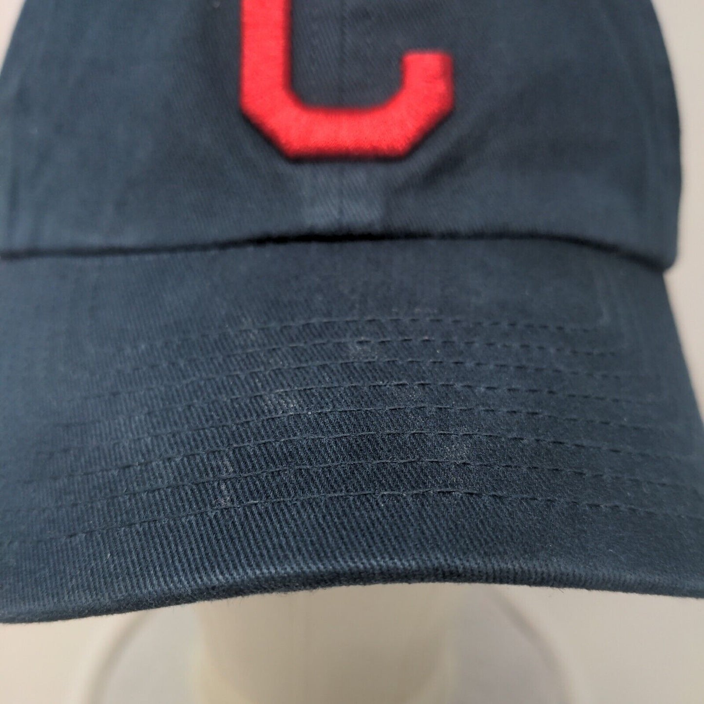 '47 Brand Men's Slideback Hat Blue OSFA Embroidered Cleveland Indians Logo