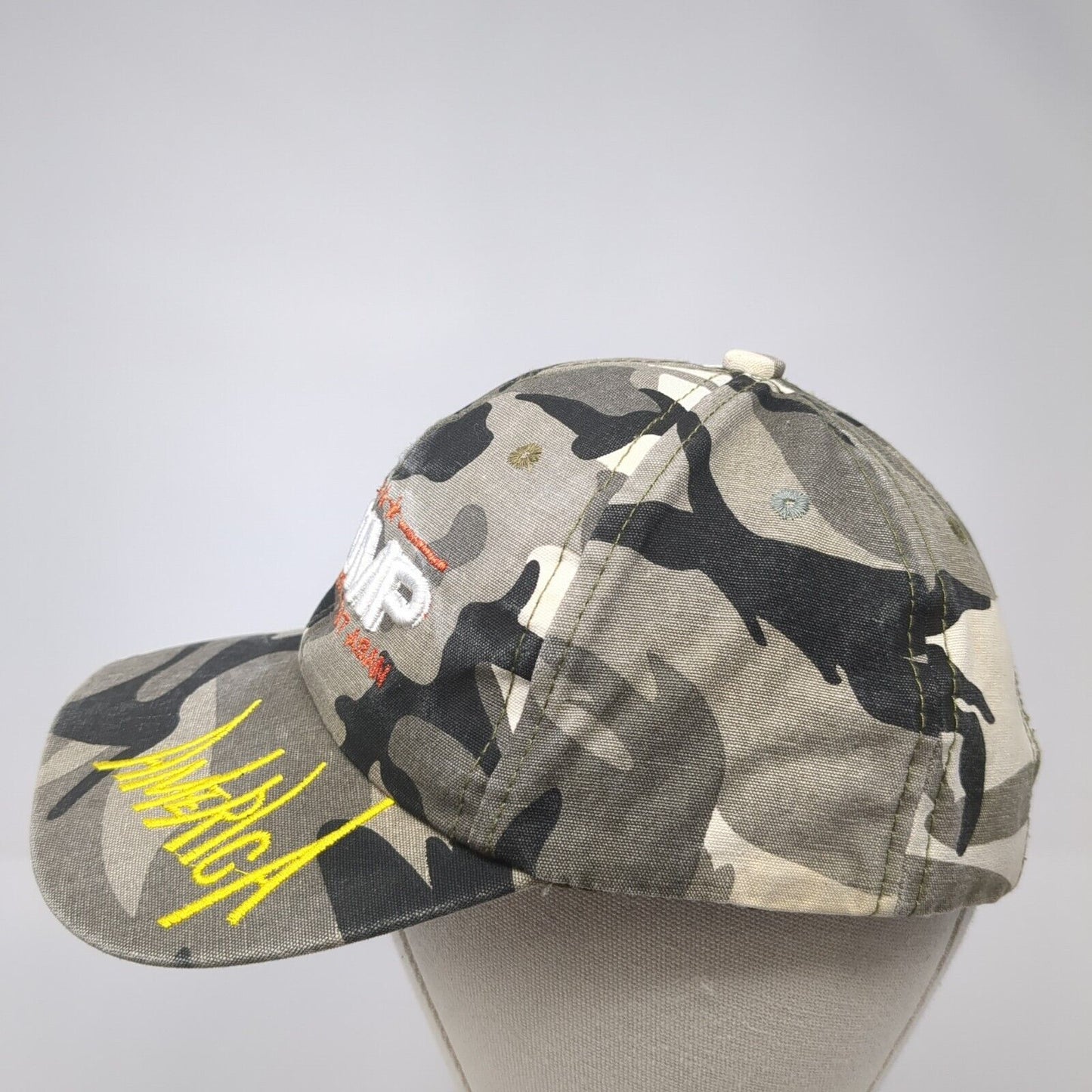 Trump Make America Great Again Slideback Hat Camo One Size Adjustable