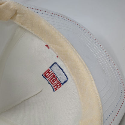 Kap King 5 Panel White Snapback Vandervegt Dairy ABS Logo Made USA Hat Vintage