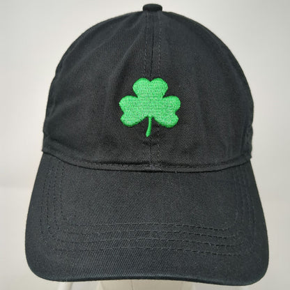 David and Young Baseball Cap Black One Size Shamrock Green Clover Adjustable Hat