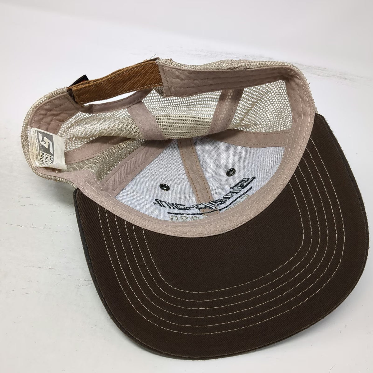 Snap-on Brown One Size Baseball Cap Mesh Back Hat Embroidered Est 1920 Logo