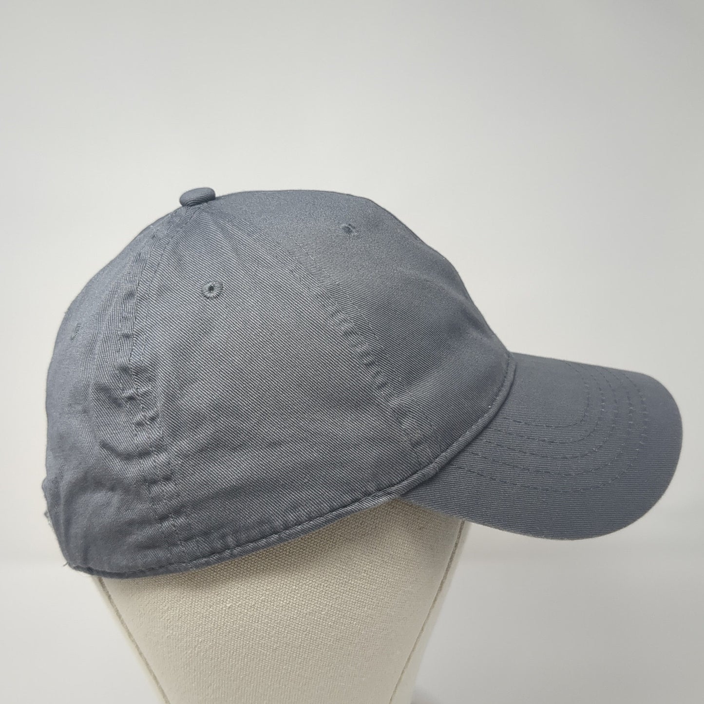Unbranded Strapback Hat Solid Gray One Size Blank Adjustable Outdoor