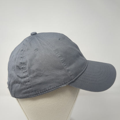 Unbranded Strapback Hat Solid Gray One Size Blank Adjustable Outdoor