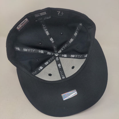 New Era Men's Fitted Hat Blue 7 1/4 Embroidered New York Yankees Logo 59Fifty