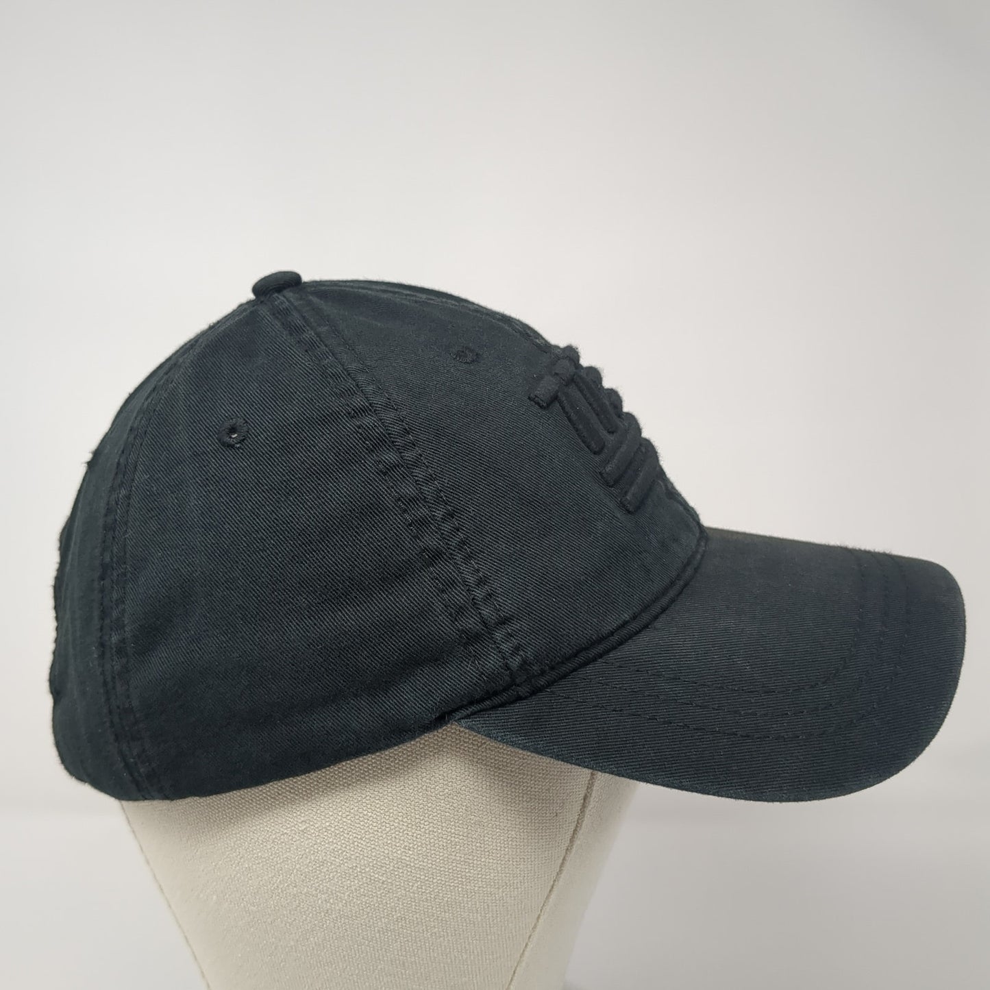 77 Flag Slideback Baseball Cap Black OS Adjustable Patriotic American Eagle