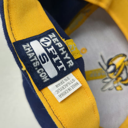 Georgia Tech Yellow Jackets NCAA Zephyr Blue White Hat Cap S Fitted Stretch