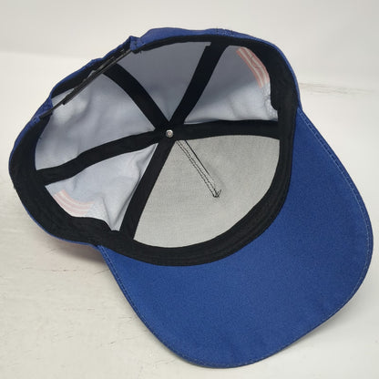 5 Panel Blue Hat One Size USA 250th Anniversary Patriotic Stars Side Flags