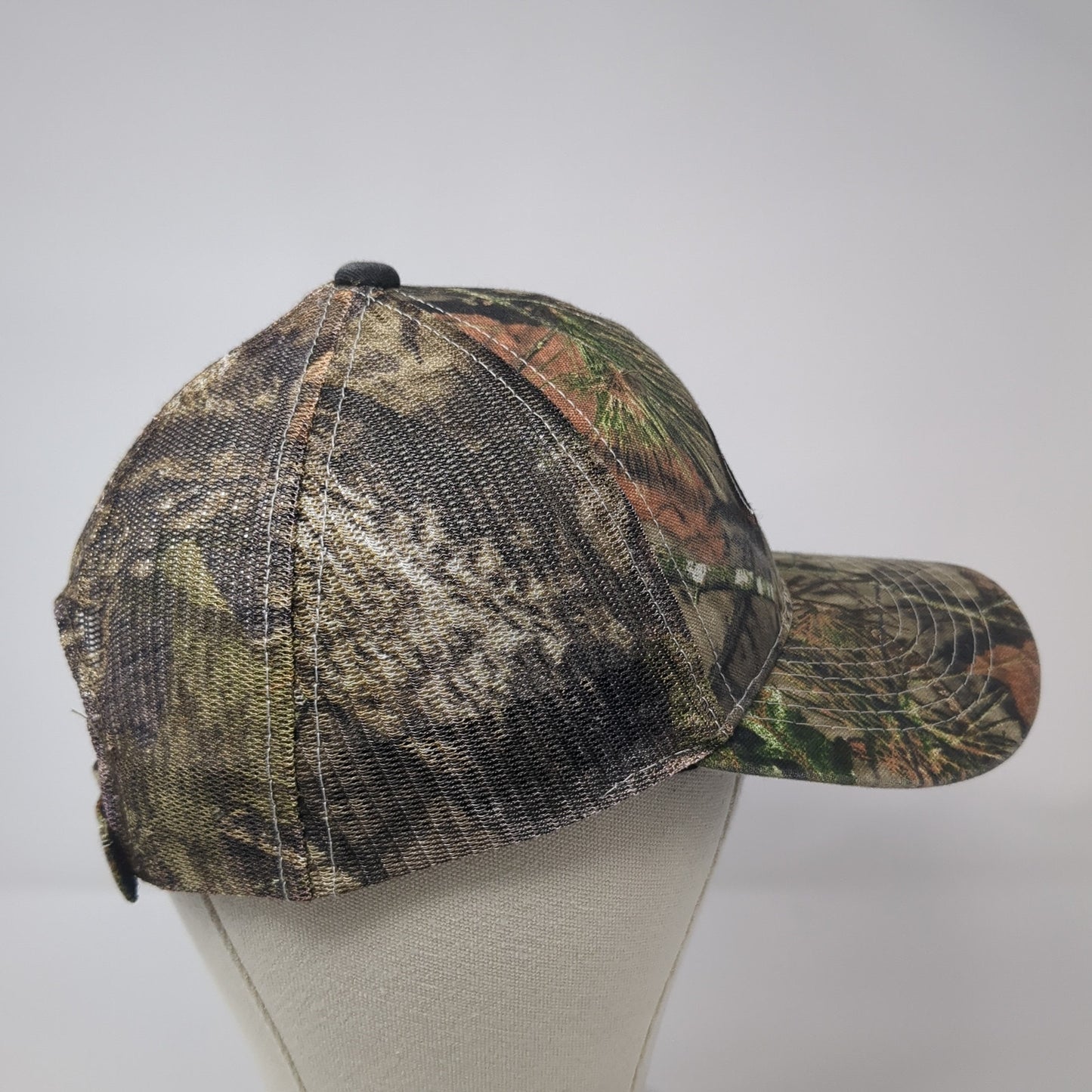 Mossy Oak Strapback Trucker Hat Multi One Size Mesh Back Camo Hunting