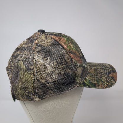 Mossy Oak Strapback Trucker Hat Multi One Size Mesh Back Camo Hunting