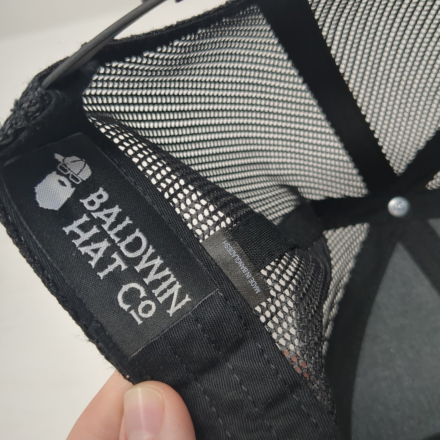 Idaho Prep Co. Patch Snapback Mesh Back Trucker Hat Black One Size