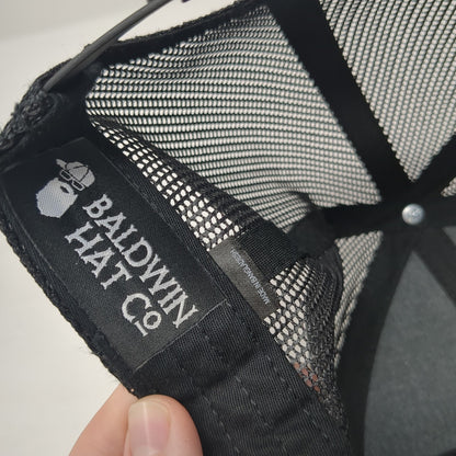 Idaho Prep Co. Patch Snapback Mesh Back Trucker Hat Black One Size