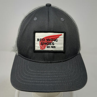 Red Wing Shoes Trucker Hat Gray One Size Mesh Back Snapback 1905 Logo Patch