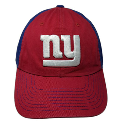 NFL Team Apparel NY Giants Baseball Cap Hat Red Blue White One Size Slideback