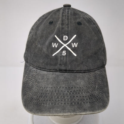 WDW5 Slideback Hat Gray One Size Adjustable Solid 6 Panel Vent Holes