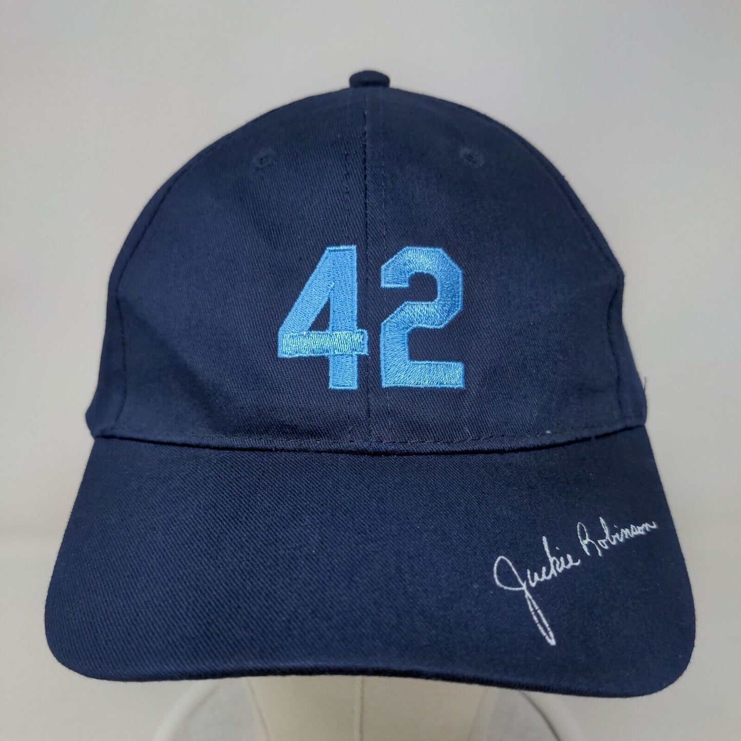 Tampa Bay Rays Men's Snapback Hat Blue OSFA Embroidered #42 Jackie Robinson