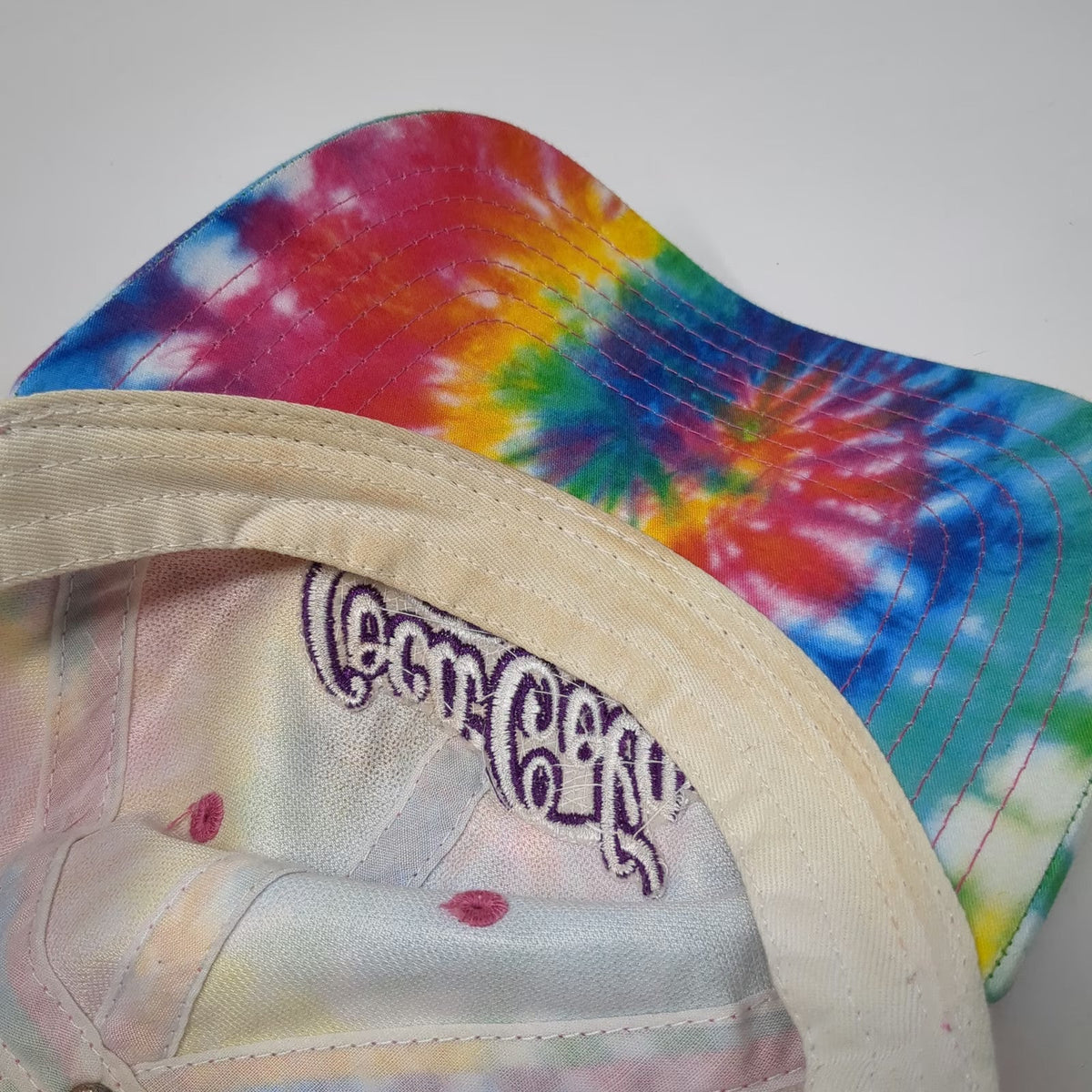 Coca-Cola Baseball Cap Blue Red Yellow One Size Tie-Dye Embroidered Classic Hat