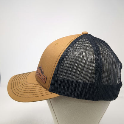 Richardson Trucker Hat Brown One Size Snapback Mesh Back Valley Ag Mountain