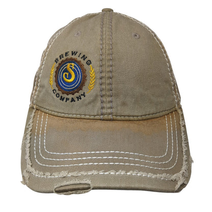 Brewing Company Baseball Cap Brown One Size Adjustable Distressed Otto