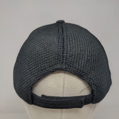 Welcome To Moe's Strapback Mesh Back Hat Black One Size Embroidered
