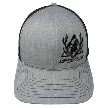 43rd Exposure Valor Trailers Snapback Trucker Hat Gray One Size Mesh Back