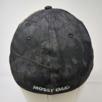 Mossy Oak Baseball Cap Black M Stretch Fit Break-Up Eclipse Camo Tree Hat