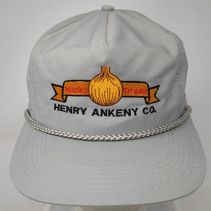 Head To Toe 5 Panel Gray Hat One Size Rope Henry Ankeny Co. Hanks Trophy Onion