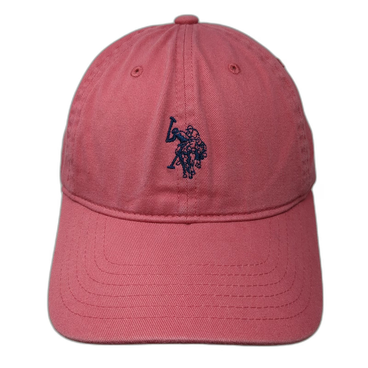 U.S. Polo Assn. Baseball Cap Pink One Size Adjustable Embroidered Cotton Hat