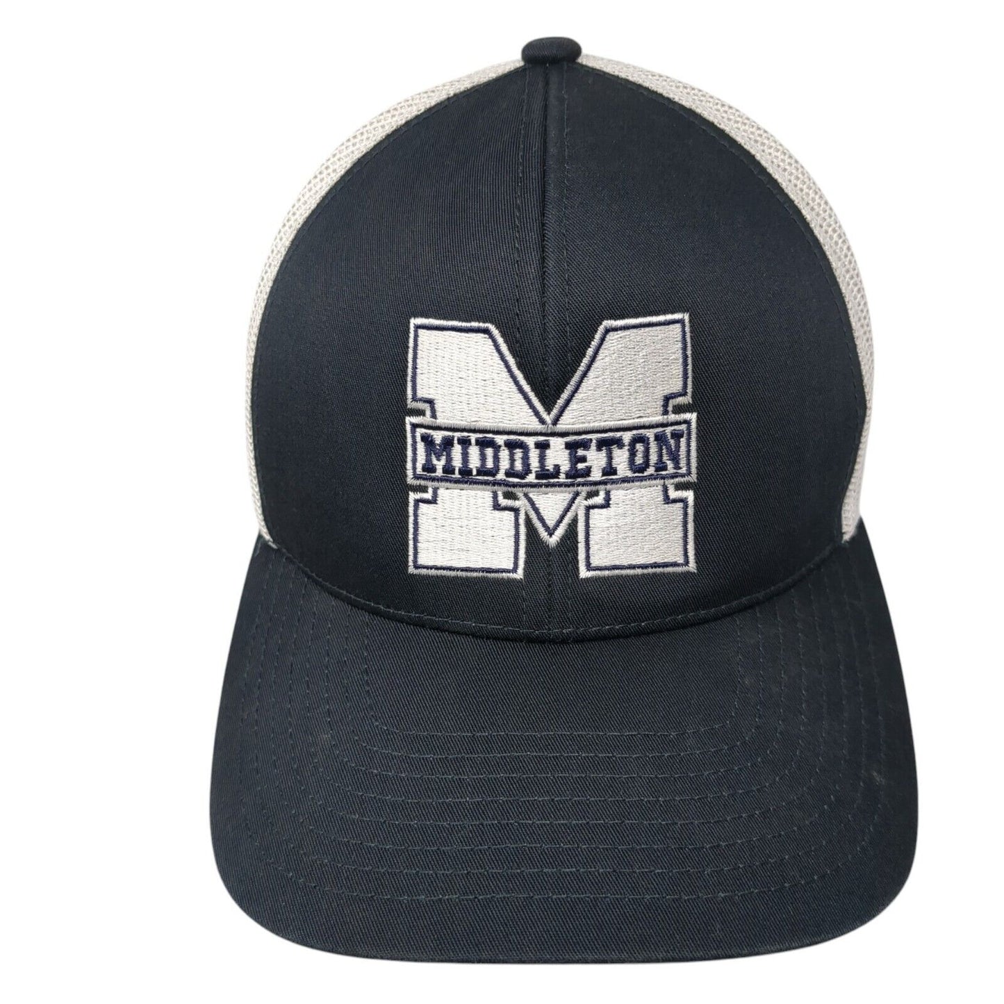Middleton Snapback Trucker Hat Blue OS Adjustable Mesh Back Pacific Headwear