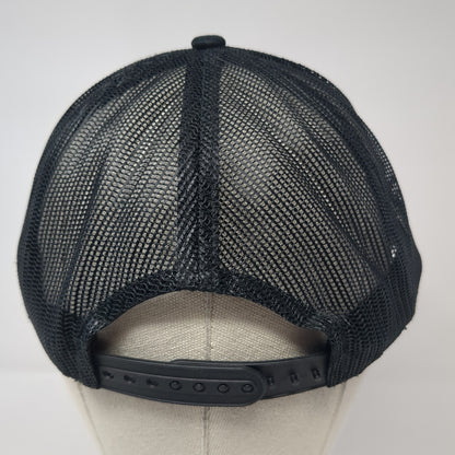 Bear Homes Snapback Trucker Hat Black OS Adjustable Mesh Back Port Authority