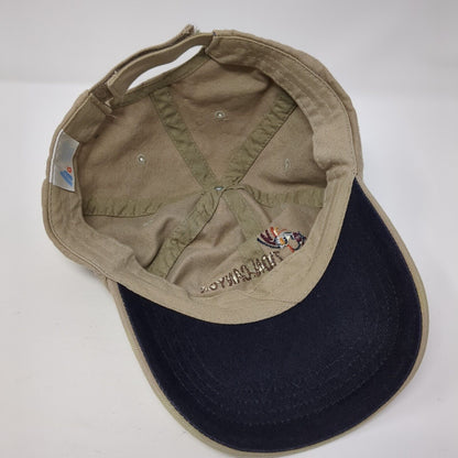 Zion Canyon Strapback Hat Tan One Size Adjustable Embroidered 6 Panel Cotton