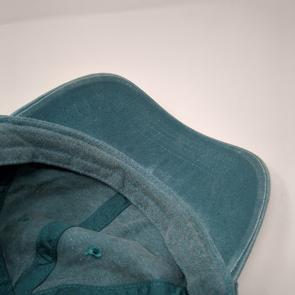 Unbranded Slideback Hat Solid Green One Size Adjustable Blank 6 Panel