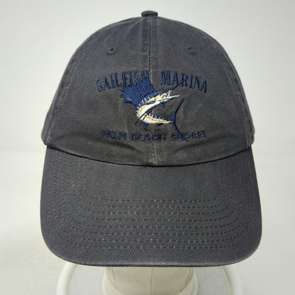 Attitude 101 Sailfish Marina Palm Beach Shores Gray Baseball Cap One Size Hat