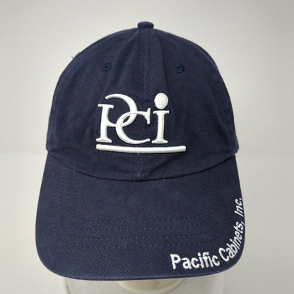 PCI Pacific Cabinets Inc. Slideback Hat Blue One Size Adjustable Embroidered