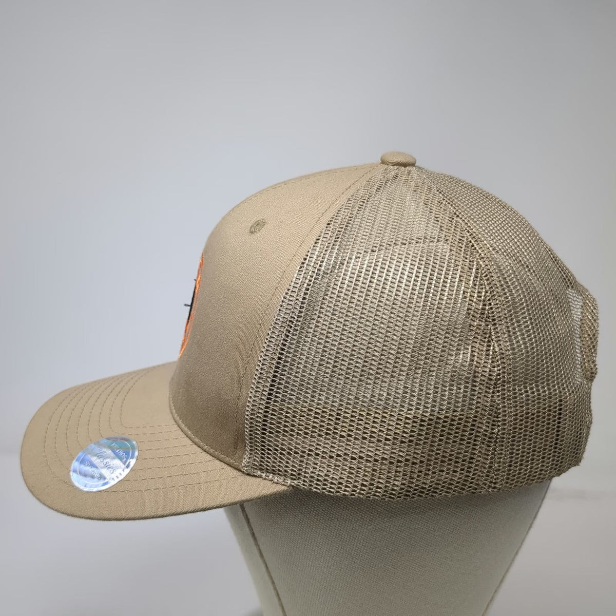 KBethos Trucker Hat Beige One Size Mesh Snapback Ditch Witch Patch Logo Work
