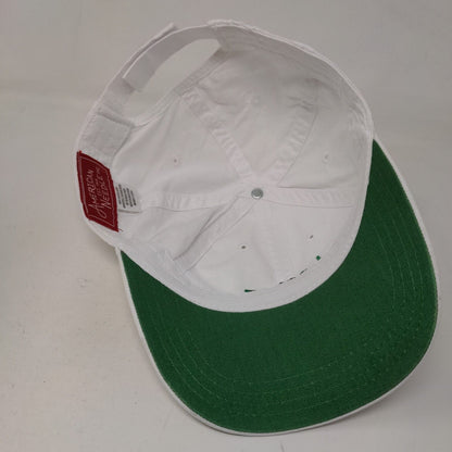 American Needle Men's Strapback Hat White Embroidered Love Clover Logo