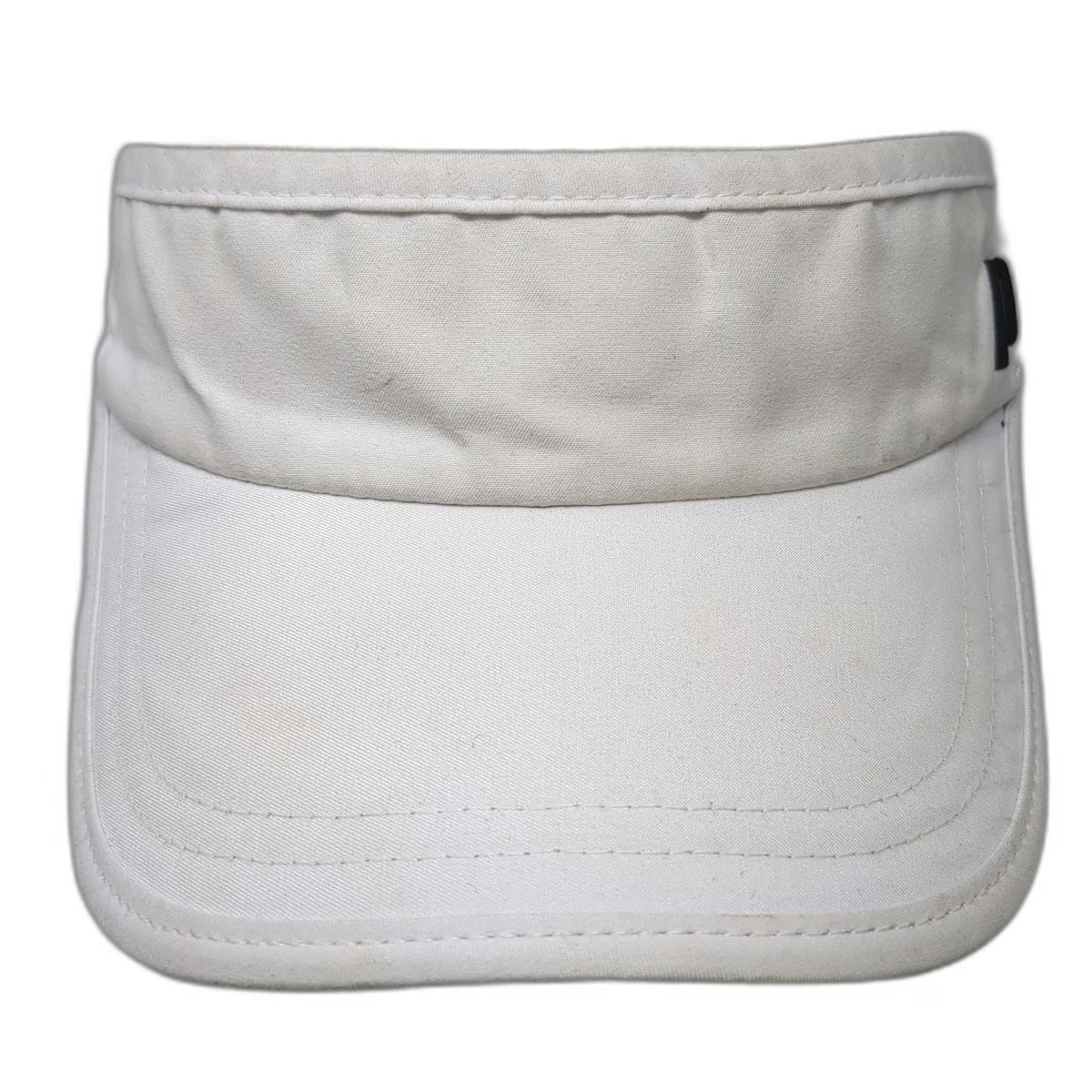 Prince Visor White One Size Mesh Side Panels Strapback Black Underbrim Hat