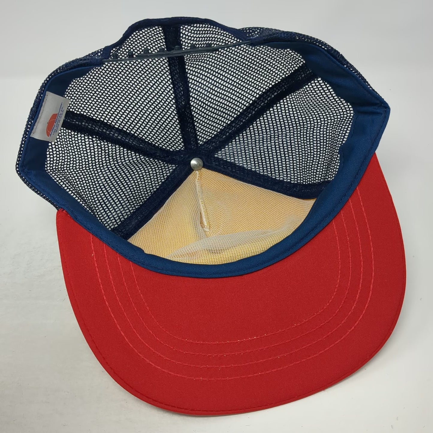 Action Headwear 1984 Los Angeles Olympics Trucker Hat White Red Blue Vintage
