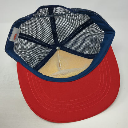 Action Headwear 1984 Los Angeles Olympics Trucker Hat White Red Blue Vintage