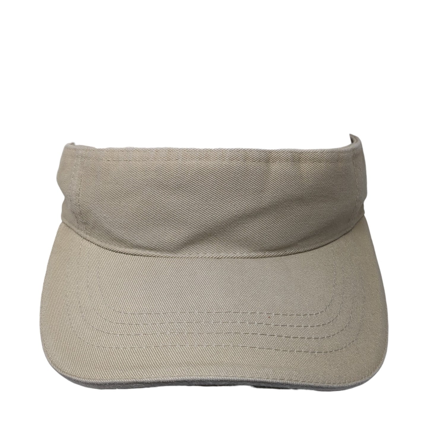 Faded Glory Sun Visor Hat Brown One Size Adjustable Strap Lightweight Blank