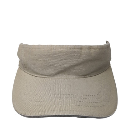 Faded Glory Sun Visor Hat Brown One Size Adjustable Strap Lightweight Blank