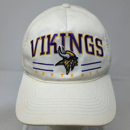 Minnesota Vikings NFL '47 5 Panel White Hat One Size Purple Yellow Snapback