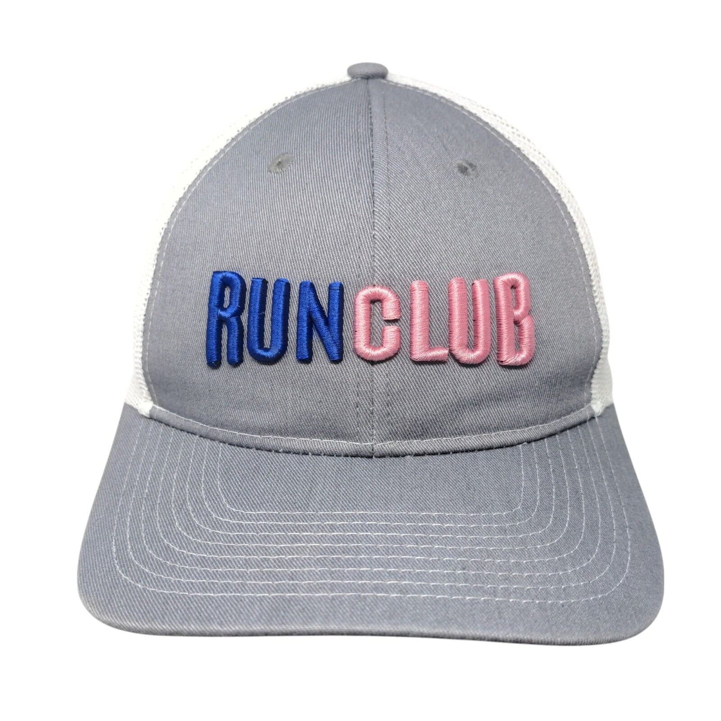 Run Club Ladies Ponyback Snapback Trucker Hat Gray One Size Port Authority