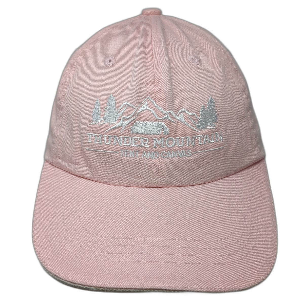 Port Authority Pink One Size Baseball Cap Hat Strapback Thunder Mountain Tent