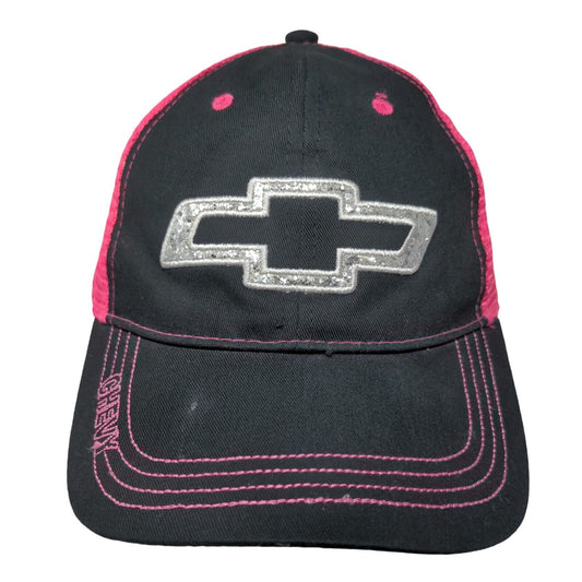 Chevy Strapback Trucker Hat Multicolor OSFM Adjustable Mesh Back Sequin Infinity