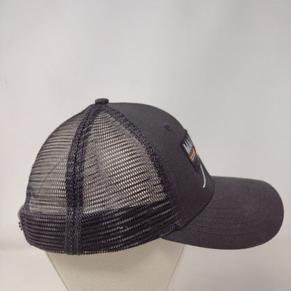 Maui Hawaii Aloha Snapback Trucker Hat Black OS Adjustable Mesh Back Blue 84