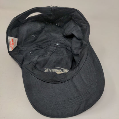 Bud Light Strapback Hat Black OSFA Adjustable Embroidered 6 Panel Cotton